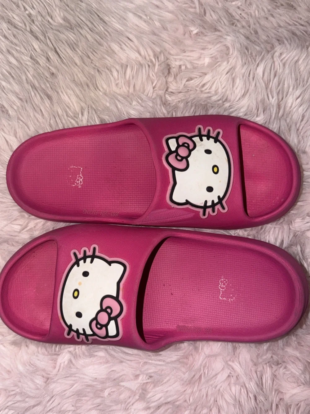 Hello Kitty Hot Pink Slide Sandals for Girls
